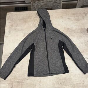 Spyder Kids Gray and Black Hoodie